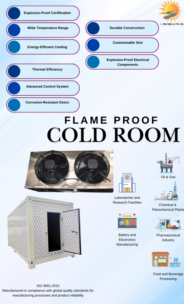 Flameproof cold rooms